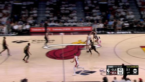 米切尔22+5 希罗10中1 骑士狂胜55分横扫热火晋级次轮 